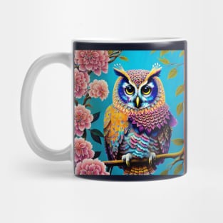 Beautiful Colorful Owl Mug